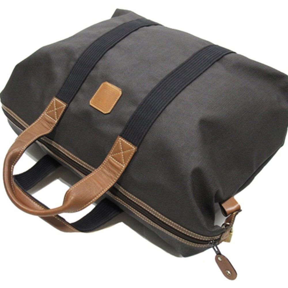 Dunhill Boston bag Gray Brown Beige Women Authentic secondhand